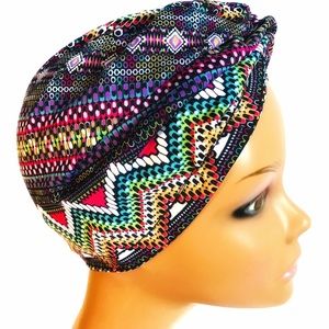 OKIYAH®️ SATIN LINED TURBAN - ZYDECO